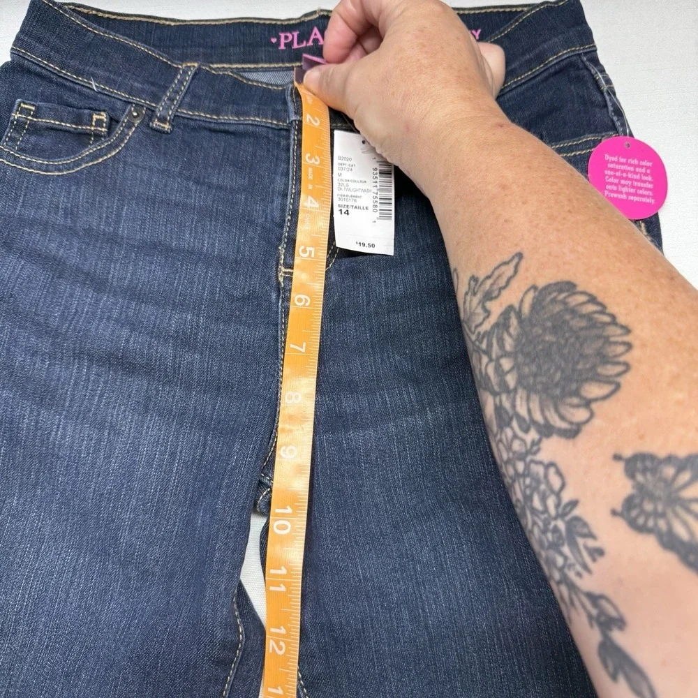 The Childrens Place Jeans Girls Size 14 Medium Wash  Skinny Straight Leg